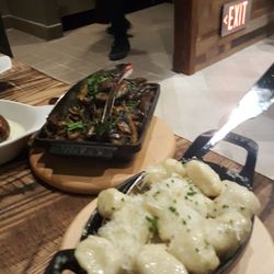 Charlie Palmer Steak - Mushrooms and Gnocchi w/ brown sage butter and parmesan cheese. Oh my goodness.