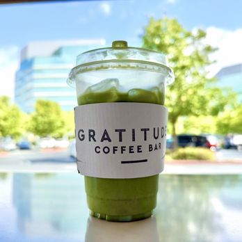 Gratitude Coffee Bar - Iced matcha latte - Coffee & Tea Near Me - Concord, California Gratitude Coffee Bar - Iced matcha latte - Coffee & Tea Near Me - Concord, California
