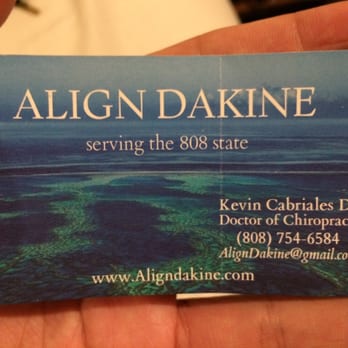Align Dakine - Back problems? You know who to call to get rid of that kink in a blink. - Chiropractors Near Me