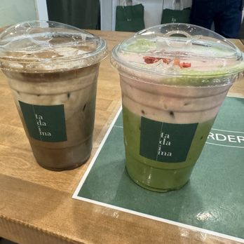 Tadaima - Inner Sunset - Strawberry matcha and hojicha with cheese cream - Coffee & Tea Near Me - San Francisco, California