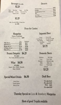 Menu photo 1 Los Jimadores Macon, MO Menu photo 1 Los Jimadores Macon, MO