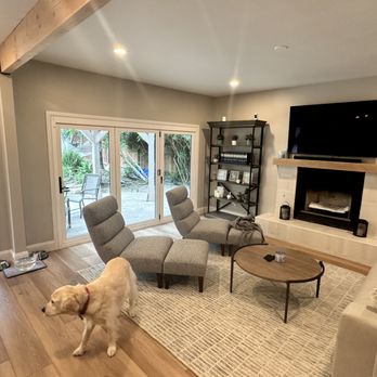 Creative Design & Build - adjacent living room with 3 panel bi-fold doors from Window - General Contractors Near Me - San Diego, California Creative Design & Build - adjacent living room with 3 panel bi-fold doors from Window - General Contractors Near Me - San Diego, California