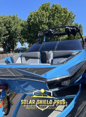 Mobile Boat Window Tinting Done Right - Take your boating experience to the next level with our hassle-free mobile boat window tinting service! 

Shield yourself and your passengers from the sun's glare and harmful UV rays while cruising in style. 
Our expert team delivers precision tinting right to your dock, ensuring optimal privacy, comfort, and protection on the water. 

Enhance your boating adventure with our premium mobile window tinting – book your appointment now!

Offering ceramic film only, computer cut technology to deliver a job we are proud of!

With more than 5 years of experience, we are not only good at what we do, WE LOVE WHAT WE DO!

Call now for free quote at 707-741-5133 and always remember to “Protect what you love”. 

Best regards,  Fernando