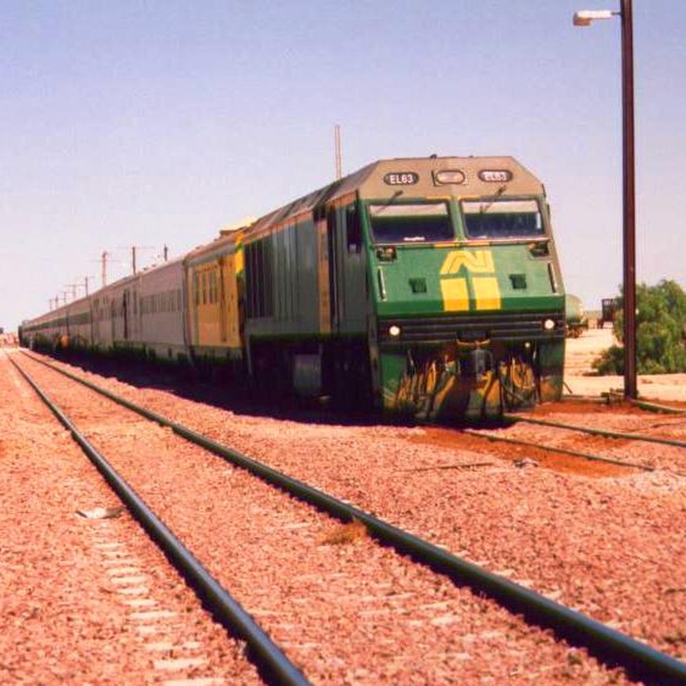 Indian-Pacific Train - Cook, South Australia. One of the remotest settlements on the planet, regularly hitting 50C. - Train Stations Near Me - Adelaide, SA