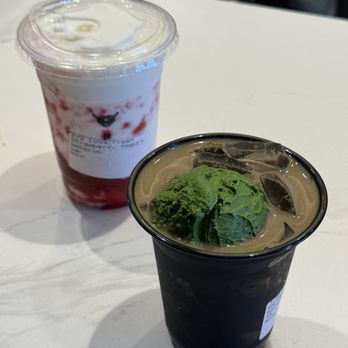 Matsu Matcha - hojicha + matcha 4 ice cream, strawberry yogurt - Desserts Near Me - Pleasanton, California Matsu Matcha - hojicha + matcha 4 ice cream, strawberry yogurt - Desserts Near Me - Pleasanton, California