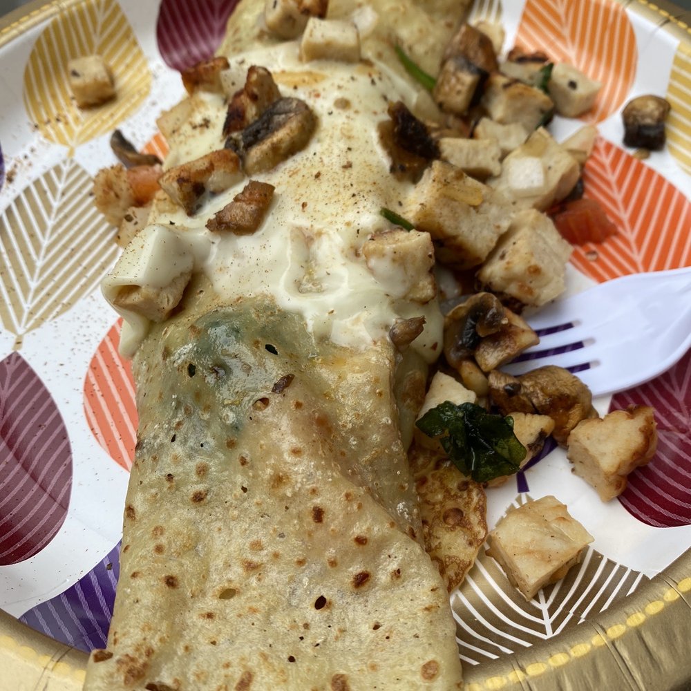 7th Ave Cafe - Chicken Florentine Crepe - Coffee & Tea Near Me - Myrtle Beach, South Carolina