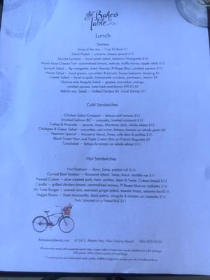 Menu photo 6 The Bakers Table New Smyrna Beach, FL Menu photo 6 The Bakers Table New Smyrna Beach, FL