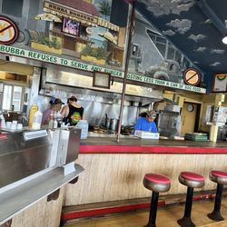 Bubba Burgers - Look over to the grill