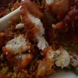 China Moon - "Honey Chicken Combo" Breading chunks combined with real chicken