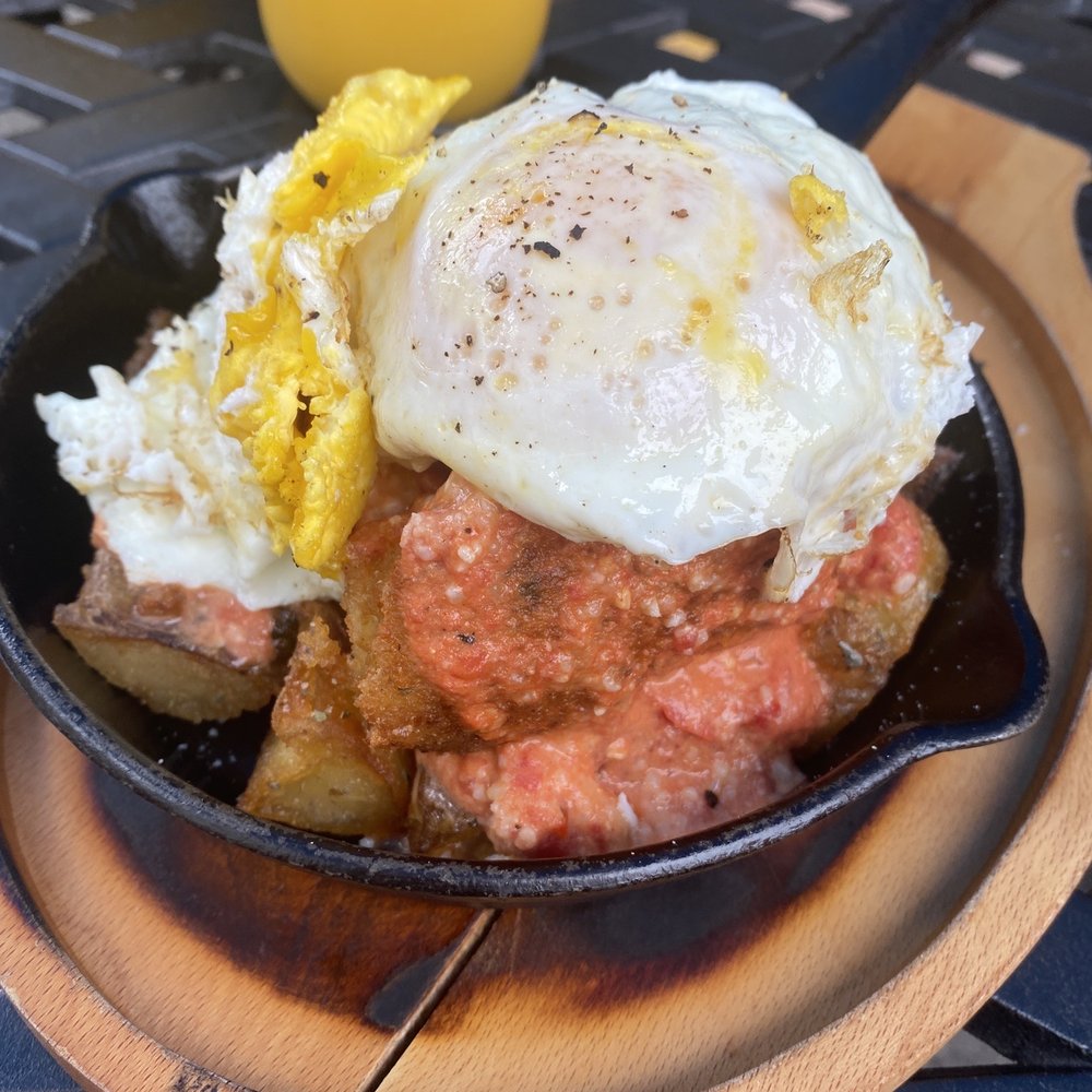 Anthony's Cheesecake - Rice ball and egg skillet - American Near Me - Bloomfield, New Jersey Anthony's Cheesecake - Rice ball and egg skillet - American Near Me - Bloomfield, New Jersey