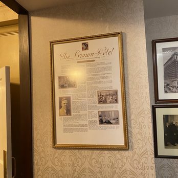 The Brown Hotel - Display info in lower lobby - Hotels Near Me - Louisville, Kentucky The Brown Hotel - Display info in lower lobby - Hotels Near Me - Louisville, Kentucky