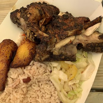 One Love - Jerk chicken sided with rice, beans and plantains - Food Trucks Near Me - Key West, Florida One Love - Jerk chicken sided with rice, beans and plantains - Food Trucks Near Me - Key West, Florida