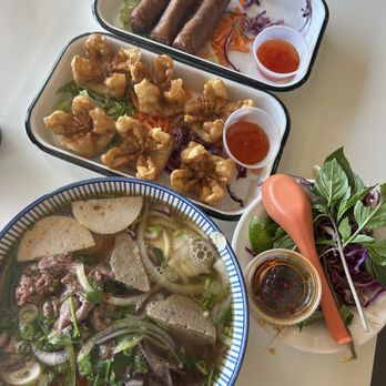 Pho Please - Eggrolls, Crab Rangoons, and Spicy Lemongrass Bun Bo Hue - Vietnamese Near Me - Austin, Texas