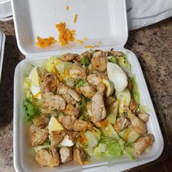 Seafood Mart - Salad was a large wonderful portion. (Side note no tomatoes)