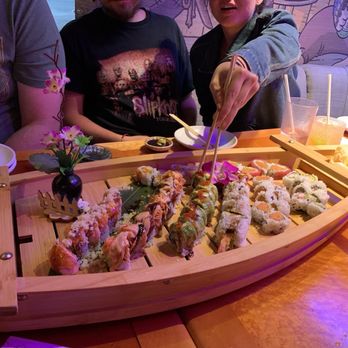 Kanoya Sushi Grill and Bar - Multiple rolls. All very good!! California Roll, Lover Lava Roll, Monster Roll, Dark Dragon Roll, Spicy Tuna Roll - Sushi Bars Near Me - Honolulu, Hawaii
