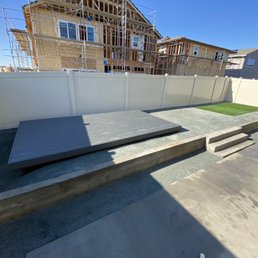 They did the Turf, Deck and Gray Disposed Granite