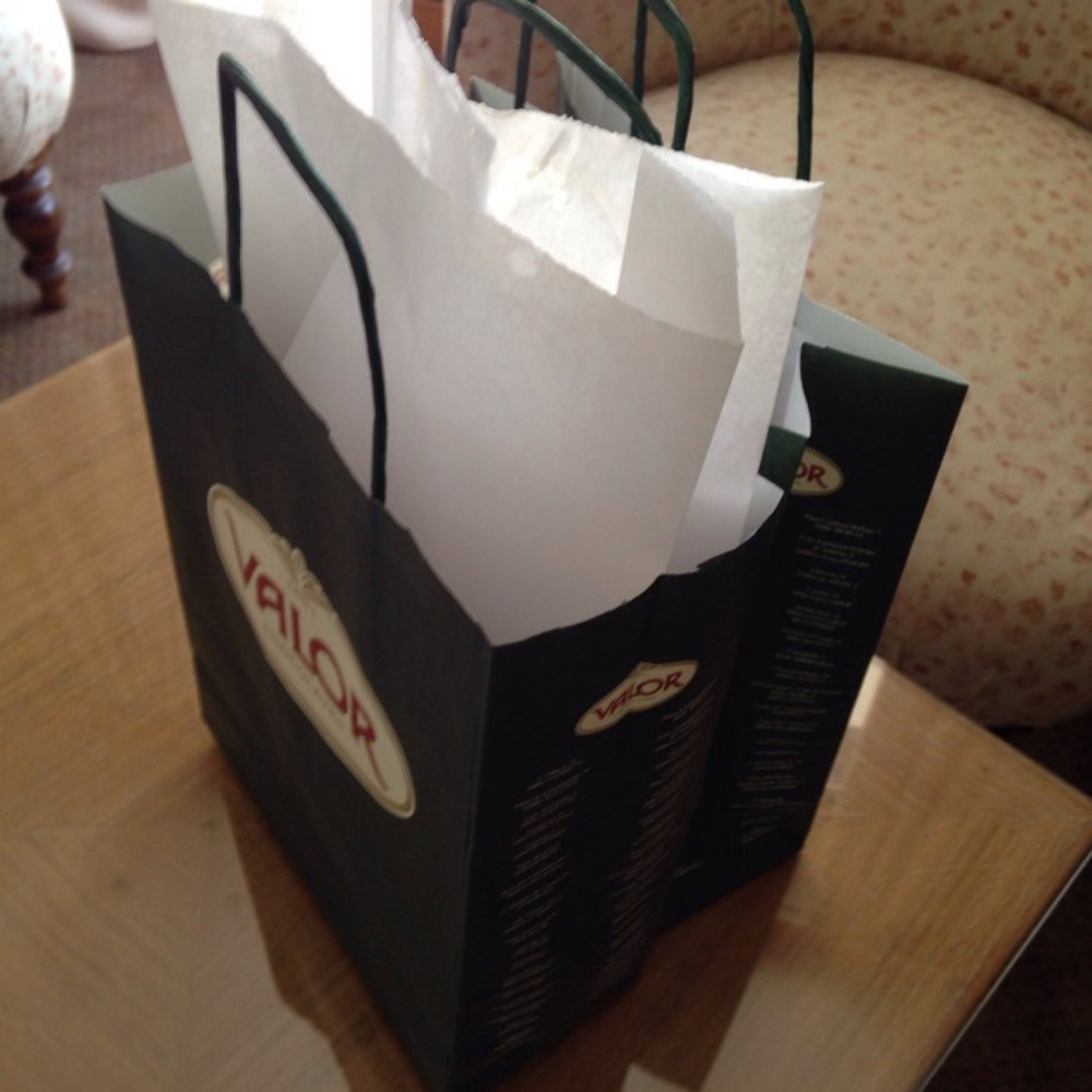 Chocolatería Valor - I only got chocolate con churros, but I received two bags for that! - Coffee & Tea Near Me - Madrid, M