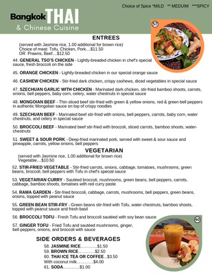 Menu photo 6 Bangkok Thai Restaurant Lacey, WA Menu photo 6 Bangkok Thai Restaurant Lacey, WA