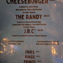 Menu item descriptions