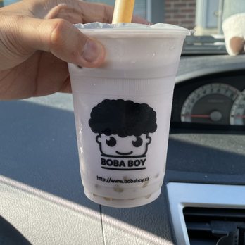 Boba Boy - Taro milk tea w/ tapioca - Bubble Tea Near Me - Surrey, British Columbia