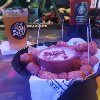 S&B's Burger Joint - The Sriracha dusted Dippin Tots... - Burgers Near Me - Mustang, Oklahoma