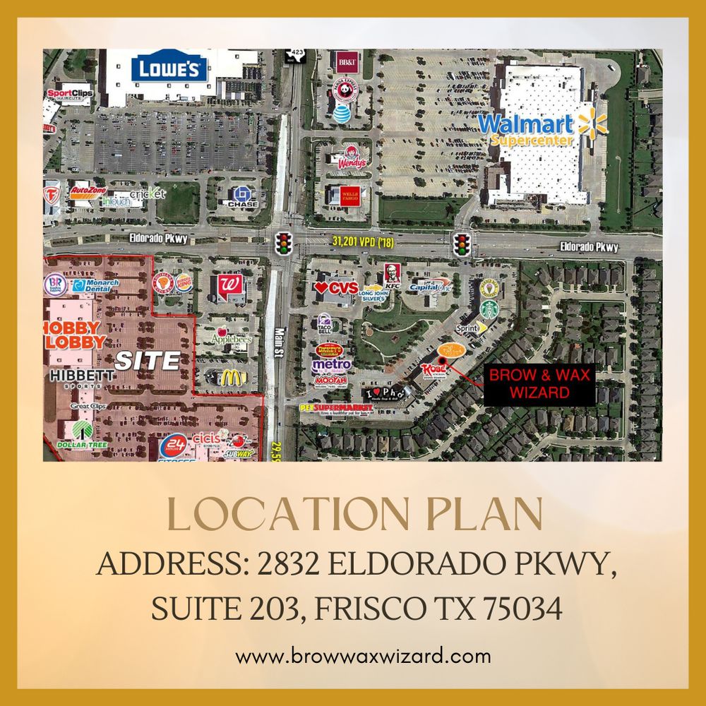 BROW AND WAX WIZARD Request an Appointment 11 Photos 2832 Eldorado Pkwy, Frisco, Texas