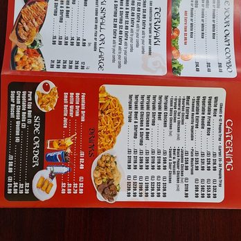 Kung Fu China Express - Menu back - Chinese Near Me - Lubbock, Texas
