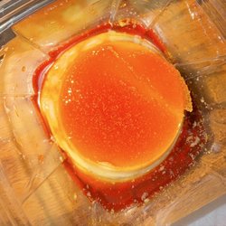 Flan! With a top like crème brûlée so yummy