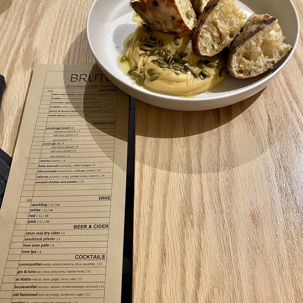 Brutø - Sourdough bread with acorn squash - Tapas/Small Plates Near Me - Denver, Colorado Brutø - Sourdough bread with acorn squash - Tapas/Small Plates Near Me - Denver, Colorado