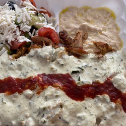 Mediterranean Donair House - Chicken plate. Yummy.