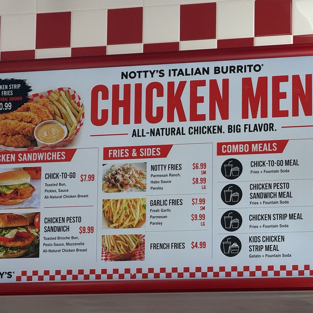 Notty's Italian Burrito - Menu (June 2026) - Italian Near Me - Lincoln, California Notty's Italian Burrito - Menu (June 2026) - Italian Near Me - Lincoln, California