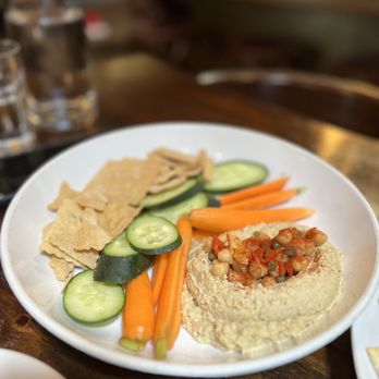 Brick Store Pub - Artichoke hummus dip veggie plate - Pubs Near Me - Decatur, Georgia