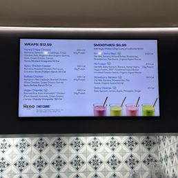 Shake menu
