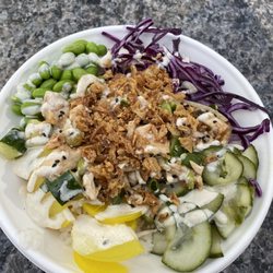 Paradise Poké - Luau (grilled chicken, crispy onions, on sushi rice)