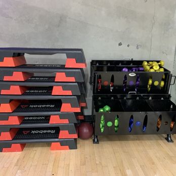 Fitness 19 - Group class room equipment - Gyms Near Me - San Bruno, California