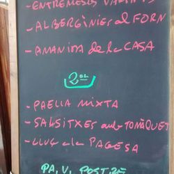 Hostal Sant Pancraç - Menu (Thursdays)
