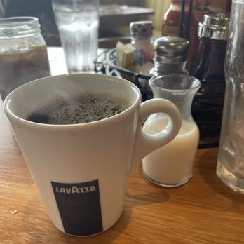 Broken Yolk Cafe - Hot coffee! Lavazza brand. Strong not bitter, delish - Breakfast & Brunch Near Me - Las Vegas, Nevada Broken Yolk Cafe - Hot coffee! Lavazza brand. Strong not bitter, delish - Breakfast & Brunch Near Me - Las Vegas, Nevada
