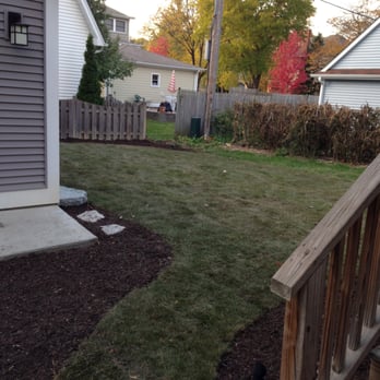 Lupfer Landscaping - Finished back yard landscaping from Lupfer Landscaping. - Landscaping Near Me - Lyons, Illinois