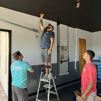 Desert Spring Garage Door Repair - Searching for the ceiling stud. - Garage Door Services Near Me - Phoenix, Arizona Desert Spring Garage Door Repair - Searching for the ceiling stud. - Garage Door Services Near Me - Phoenix, Arizona