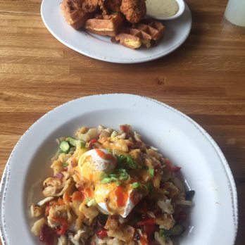 Iron Rooster - Chicken and waffles and crab hash - Breakfast & Brunch Near Me - Cockeysville, Maryland Iron Rooster - Chicken and waffles and crab hash - Breakfast & Brunch Near Me - Cockeysville, Maryland