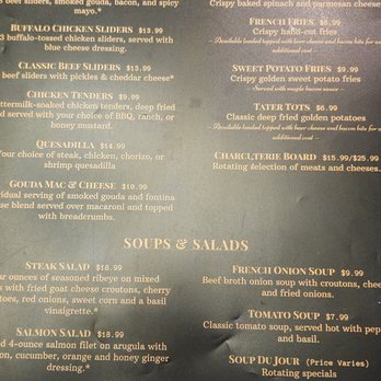 MacMillan Spirit House - Menu 1 - Whiskey Bars Near Me - Alexandria, Virginia