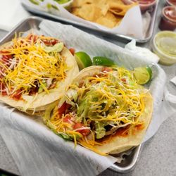California Taco Shop - Chicken taco, al pastor taco.