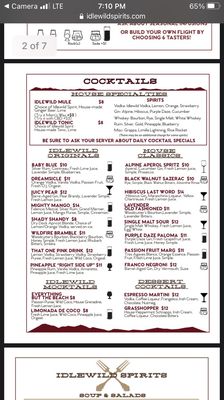 Menu photo 8 Idlewild Spirits Distillery Winter Park, CO Menu photo 8 Idlewild Spirits Distillery Winter Park, CO