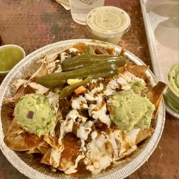 $10 carne asada nachos/small size