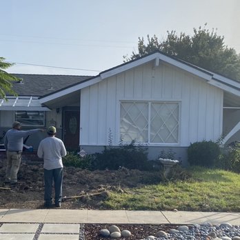 All American Landscape - Before. Grass and mostly weeds. - Landscaping Near Me - Los Angeles, California