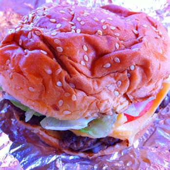 Five Guys - Little Cheeseburger with everything - Fast Food Near Me - San Jose, California Five Guys - Little Cheeseburger with everything - Fast Food Near Me - San Jose, California