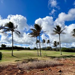 Maha'ulepu Heritage Trail - Near the end of the trail, you're hiking beside a beautiful golf course. This was a nice surprise.