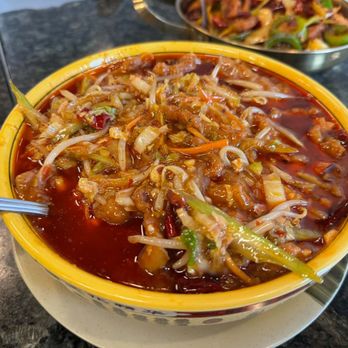Fong Asian Dining - Sliced Beef With Mixed Vegetables In Hot Chili Sauce after mixed up - Chinese Near Me - American Fork, Utah Fong Asian Dining - Sliced Beef With Mixed Vegetables In Hot Chili Sauce after mixed up - Chinese Near Me - American Fork, Utah