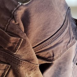 Work 'N Gear - Damaged pants from this store, with their store label