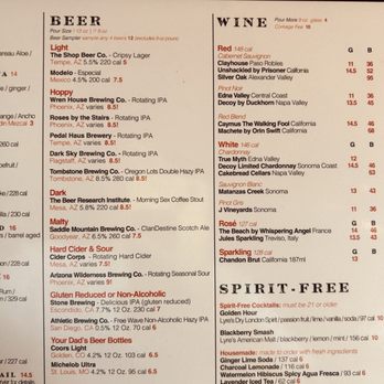 Eureka! - Drinks - American Near Me - Tempe, Arizona